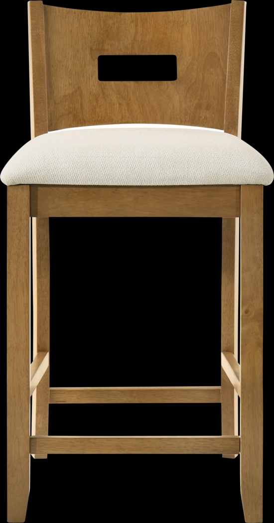 Greensys II Brown and Ivory Counter Height Stool - Thumbnail - Image 6