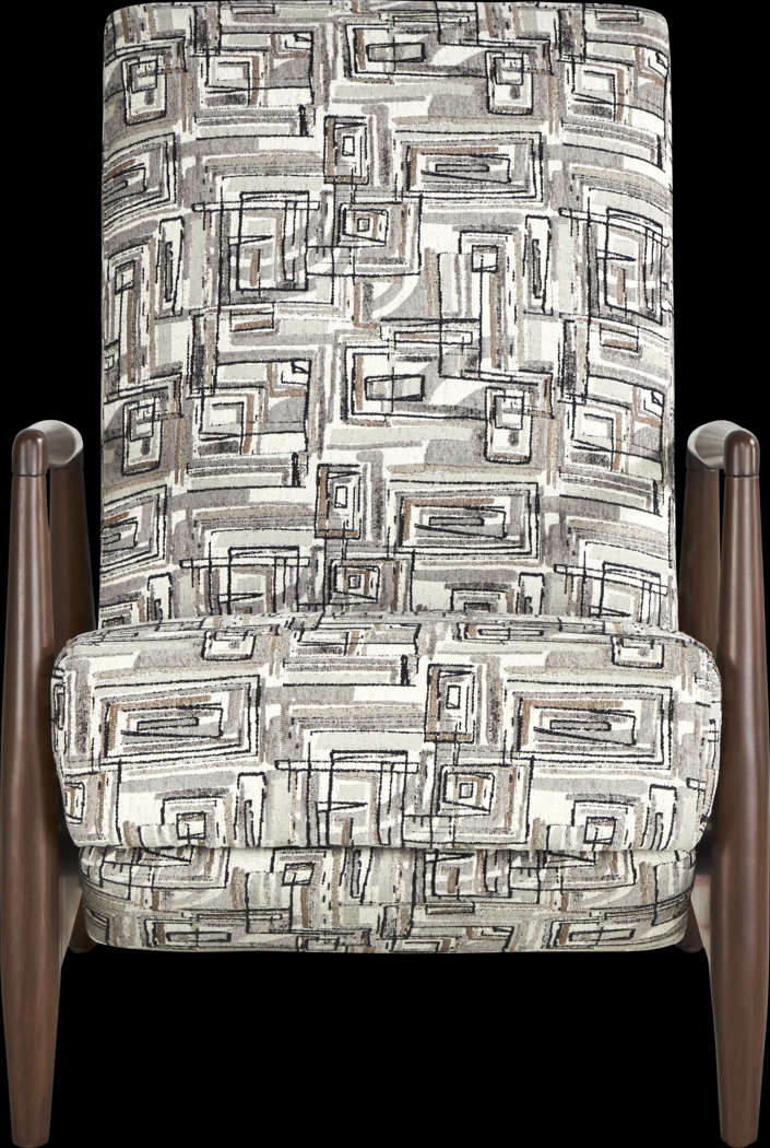 Greenwich Loft Gray Push Back Recliner - Thumbnail - Image 2