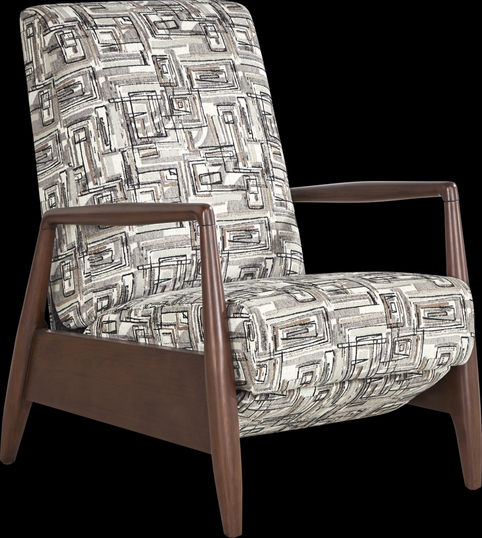 Greenwich Loft Gray Push Back Recliner - Thumbnail - Image 3