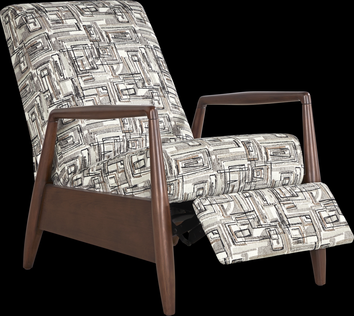 Greenwich Loft Gray Push Back Recliner - Thumbnail - Image 1