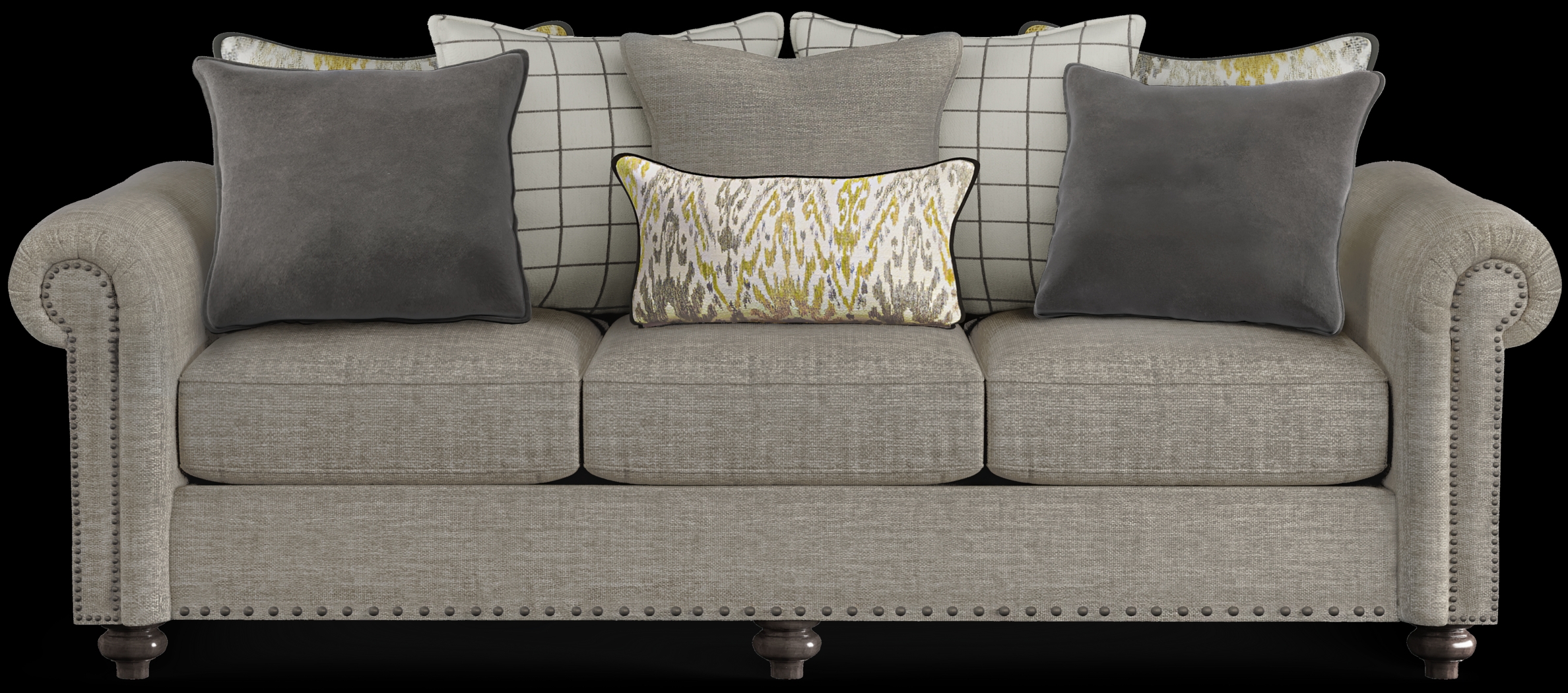 Greenwood Gray Sofa - Thumbnail - Image 1