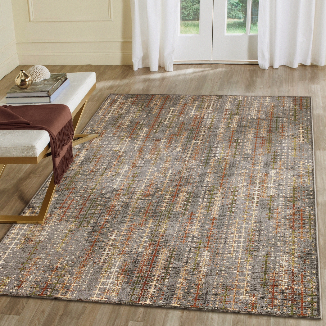Greeta Charcoal 4'10 x 7'6 Indoor/Outdoor Rug - Thumbnail - Image 7