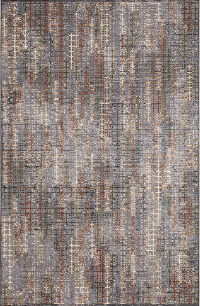 Greeta Charcoal 4'10 x 7'6 Indoor/Outdoor Rug - Thumbnail - Image 1