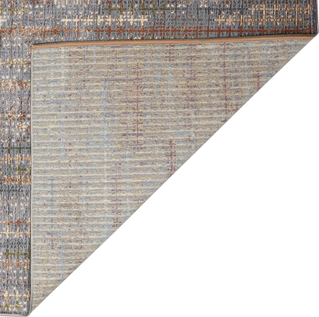 Greeta Charcoal 6'6 x 9'4 Indoor/Outdoor Rug - Thumbnail - Image 4