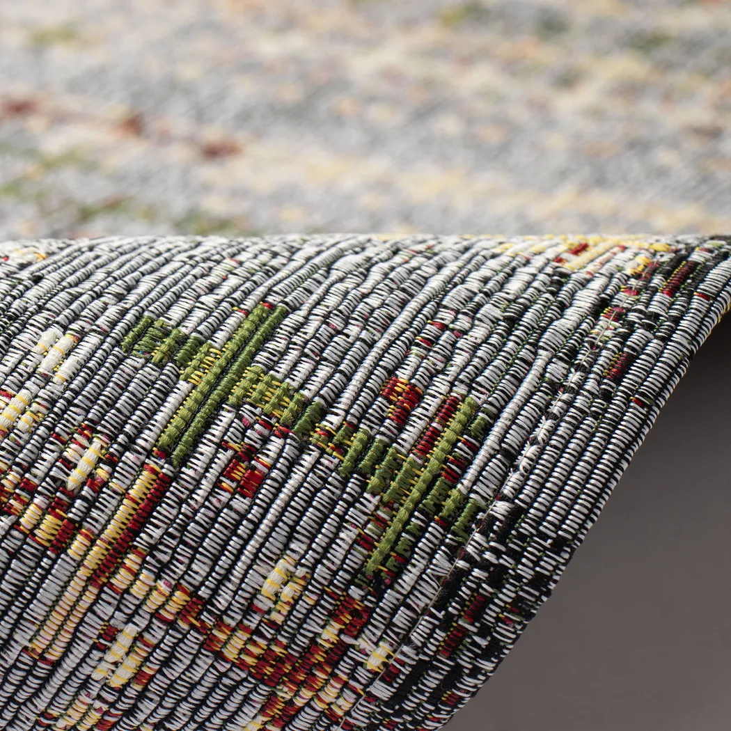 Greeta Charcoal 6'6 x 9'4 Indoor/Outdoor Rug - Thumbnail - Image 6