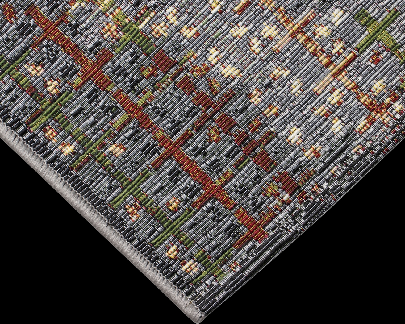 Greeta Charcoal 7'10 x 9'10 Indoor/Outdoor Rug - Thumbnail - Image 3