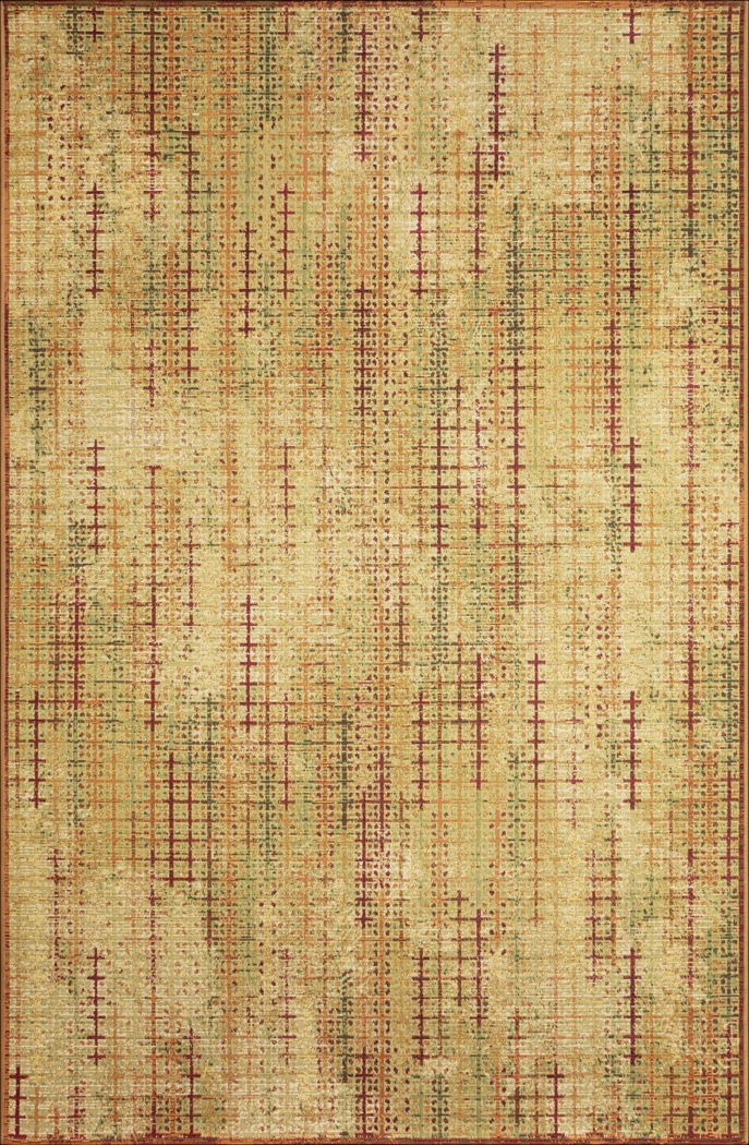 Greeta Gold 6'6 x 9'4 Indoor/Outdoor Rug - Thumbnail - Image 1