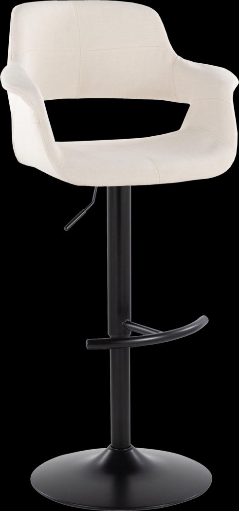 Greinwich I Cream Adjustable Barstool, Set of 2 - Thumbnail - Image 2