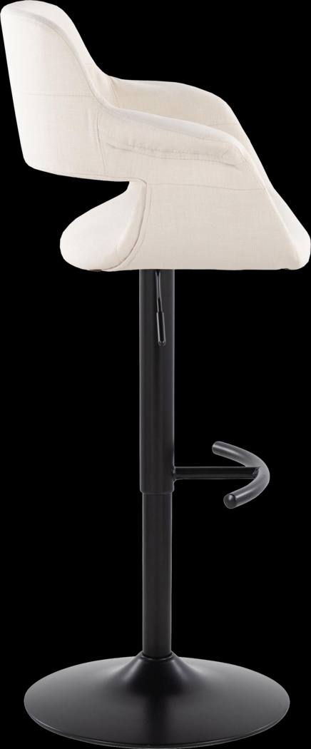 Greinwich I Cream Adjustable Barstool, Set of 2 - Thumbnail - Image 3