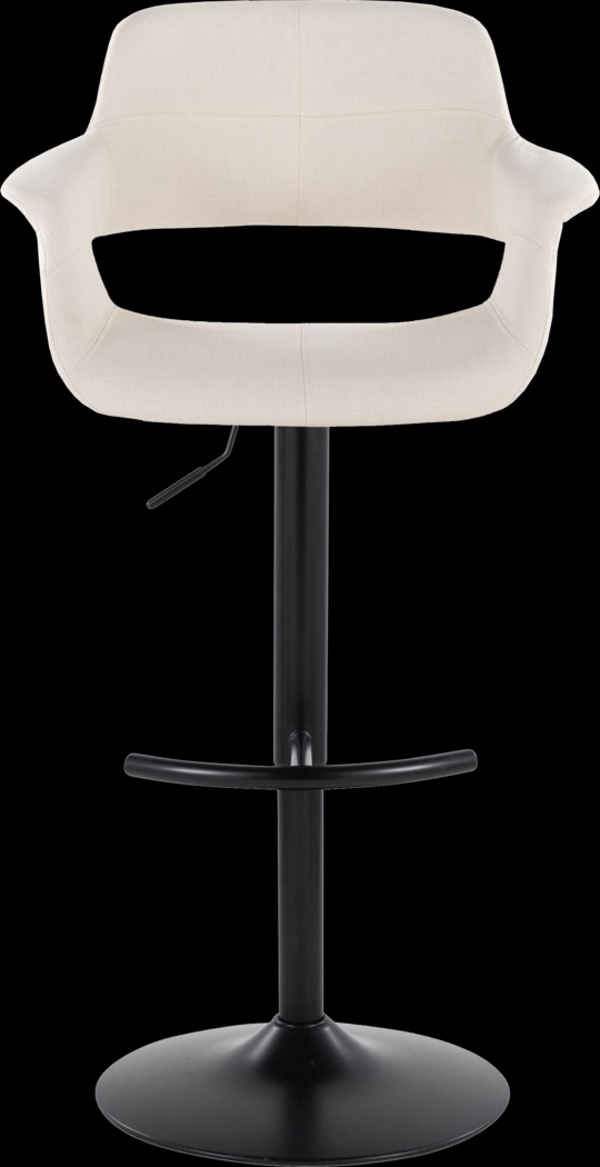 Greinwich I Cream Adjustable Barstool, Set of 2 - Thumbnail - Image 6