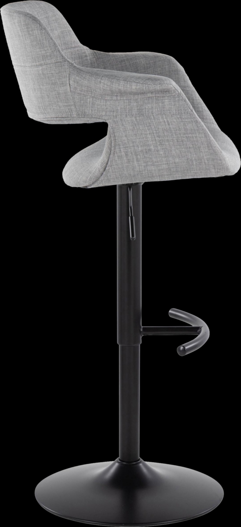 Greinwich I Gray Adjustable Barstool, Set of 2 - Thumbnail - Image 3