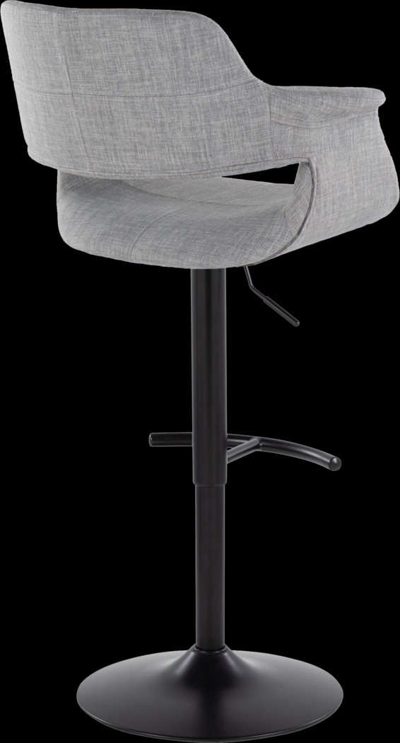 Greinwich I Gray Adjustable Barstool, Set of 2 - Thumbnail - Image 4