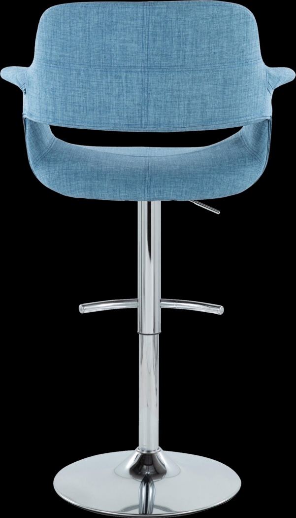 Greinwich II Blue Adjustable Barstool, Set of 2 - Thumbnail - Image 5