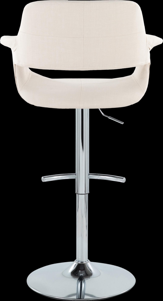 Greinwich II Cream Adjustable Barstool, Set of 2 - Thumbnail - Image 5