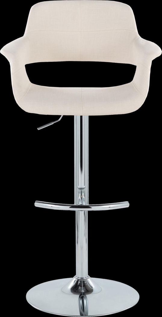 Greinwich II Cream Adjustable Barstool, Set of 2 - Thumbnail - Image 6