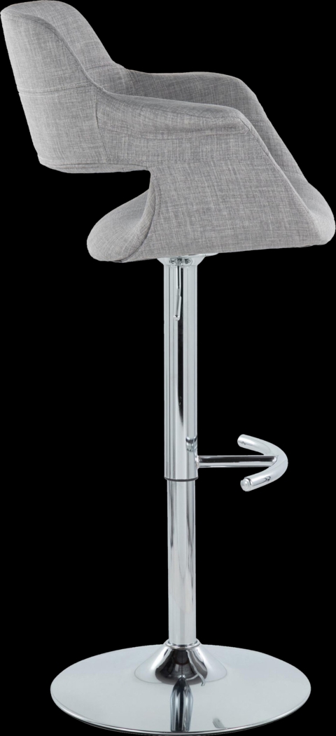 Greinwich II Gray Adjustable Barstool, Set of 2 - Thumbnail - Image 3