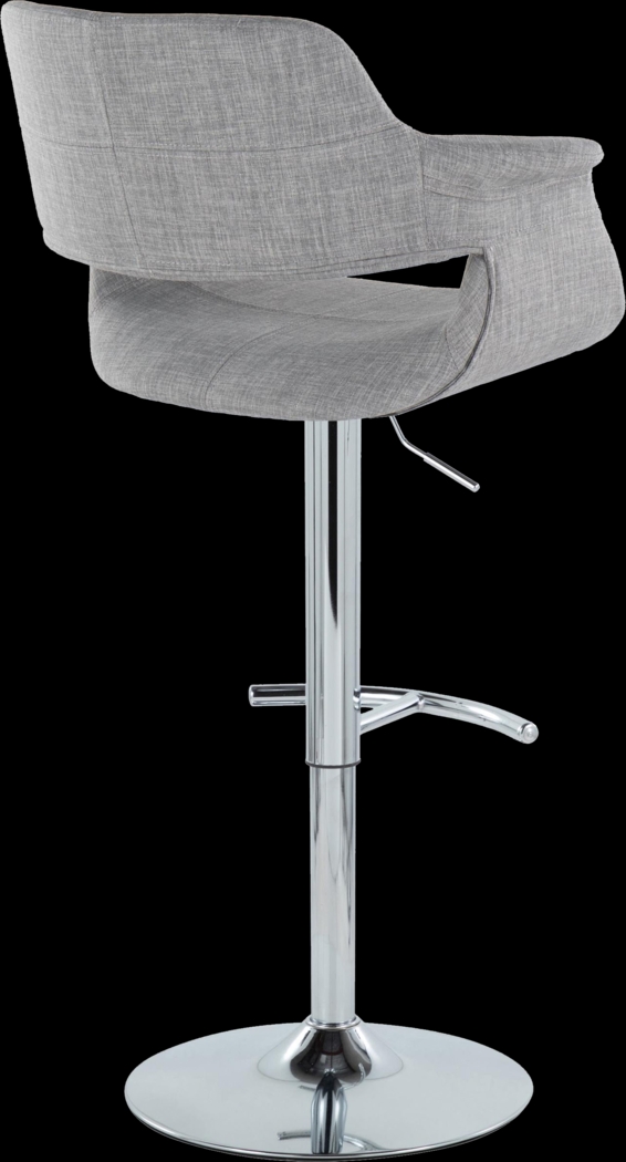 Greinwich II Gray Adjustable Barstool, Set of 2 - Thumbnail - Image 4