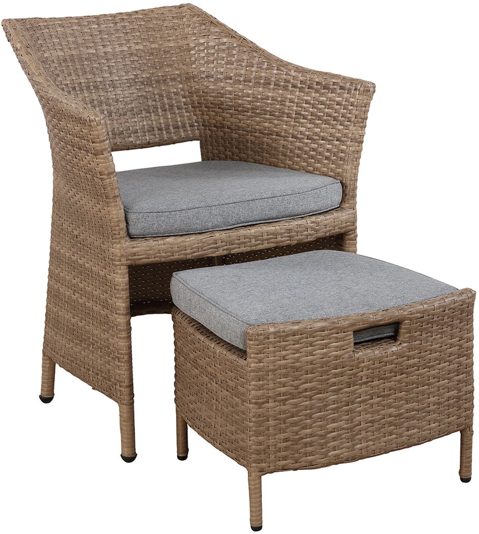Gressom Brown 5 Pc Outdoor Seating Set - Thumbnail - Image 3