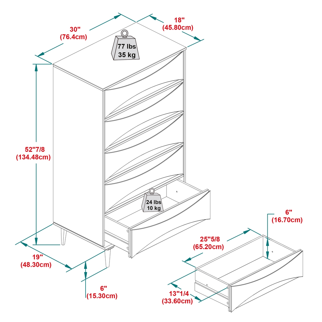 Grevilla Walnut Chest - Thumbnail - Image 4