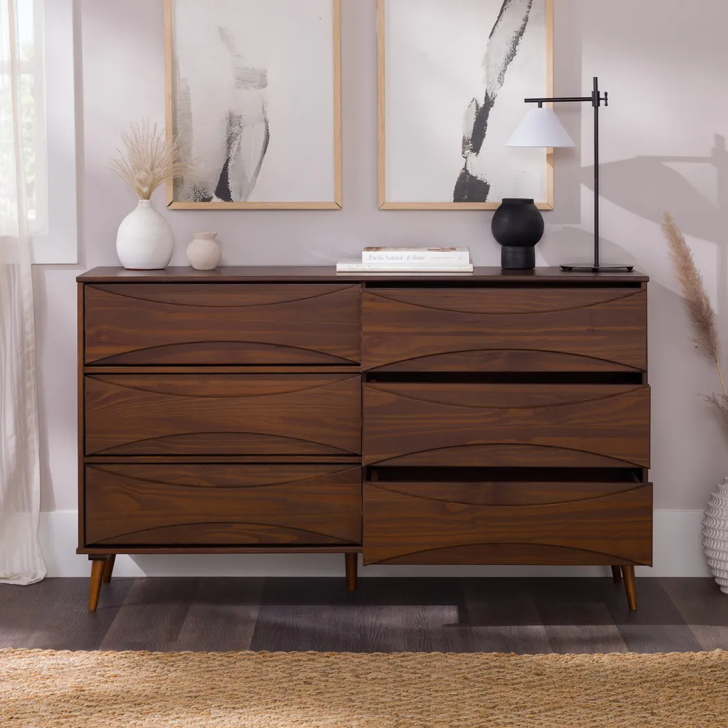 Grevilla Walnut Dresser - Thumbnail - Image 4