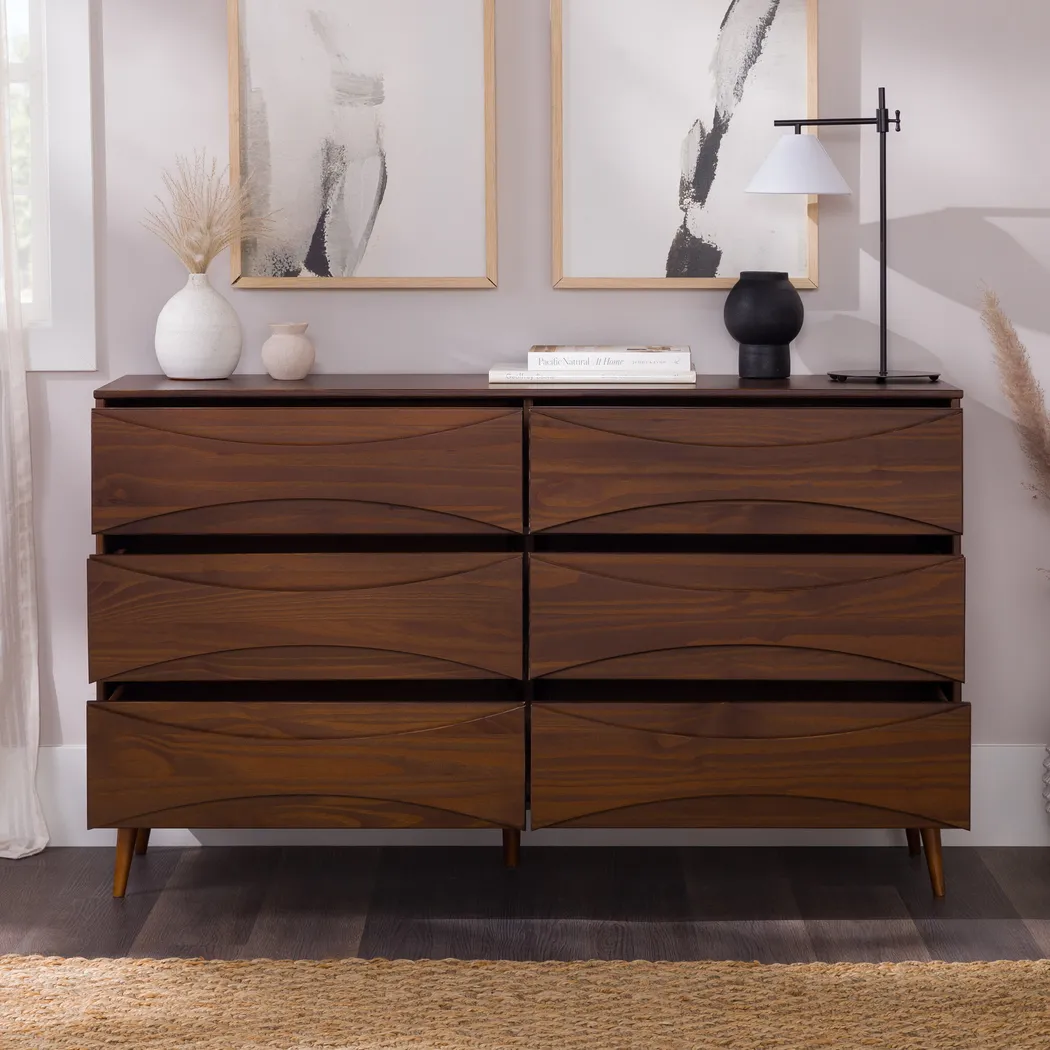 Grevilla Walnut Dresser - Thumbnail - Image 5