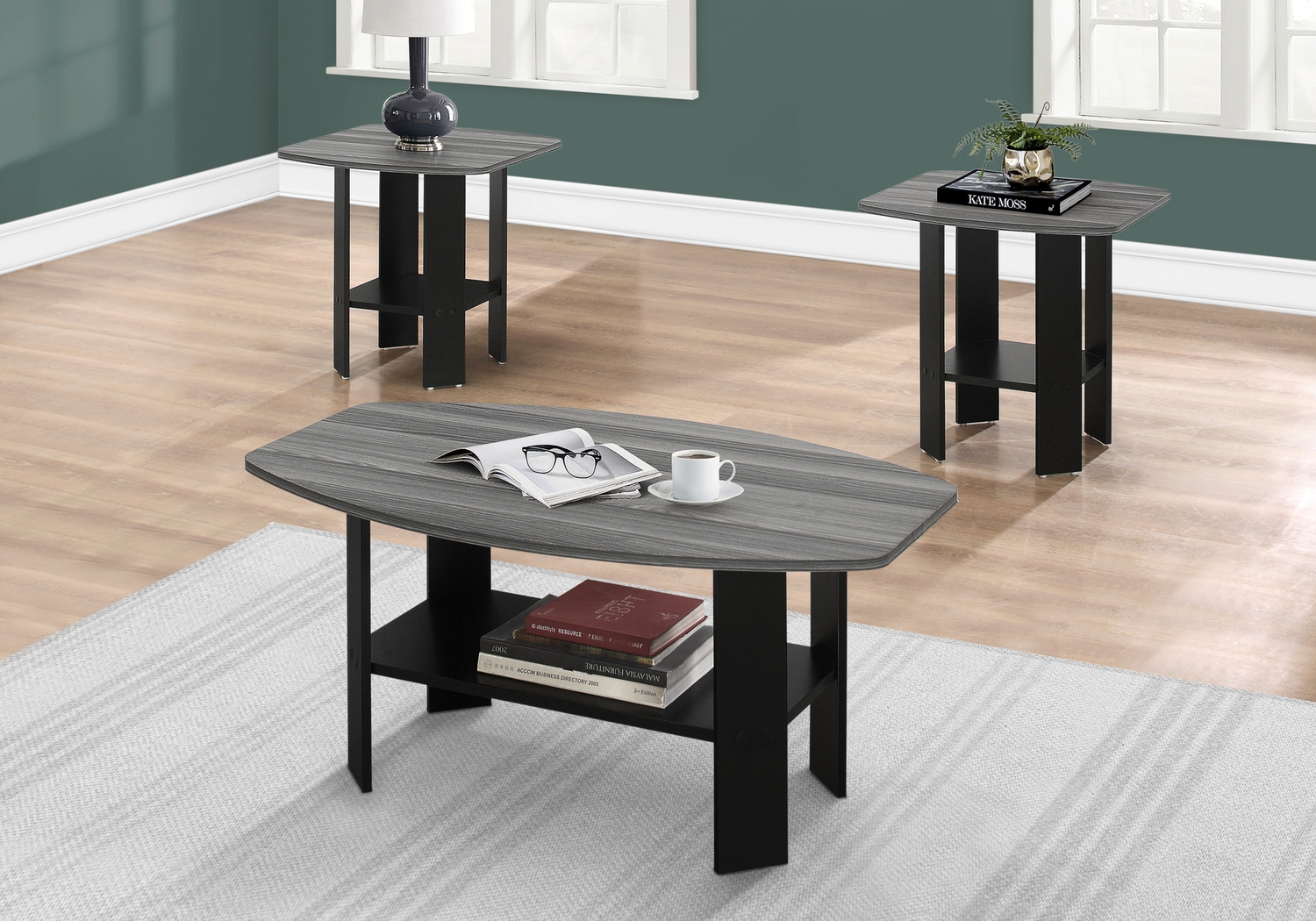 Greylyn Gray 3 Pc Table Set - Thumbnail - Image 2