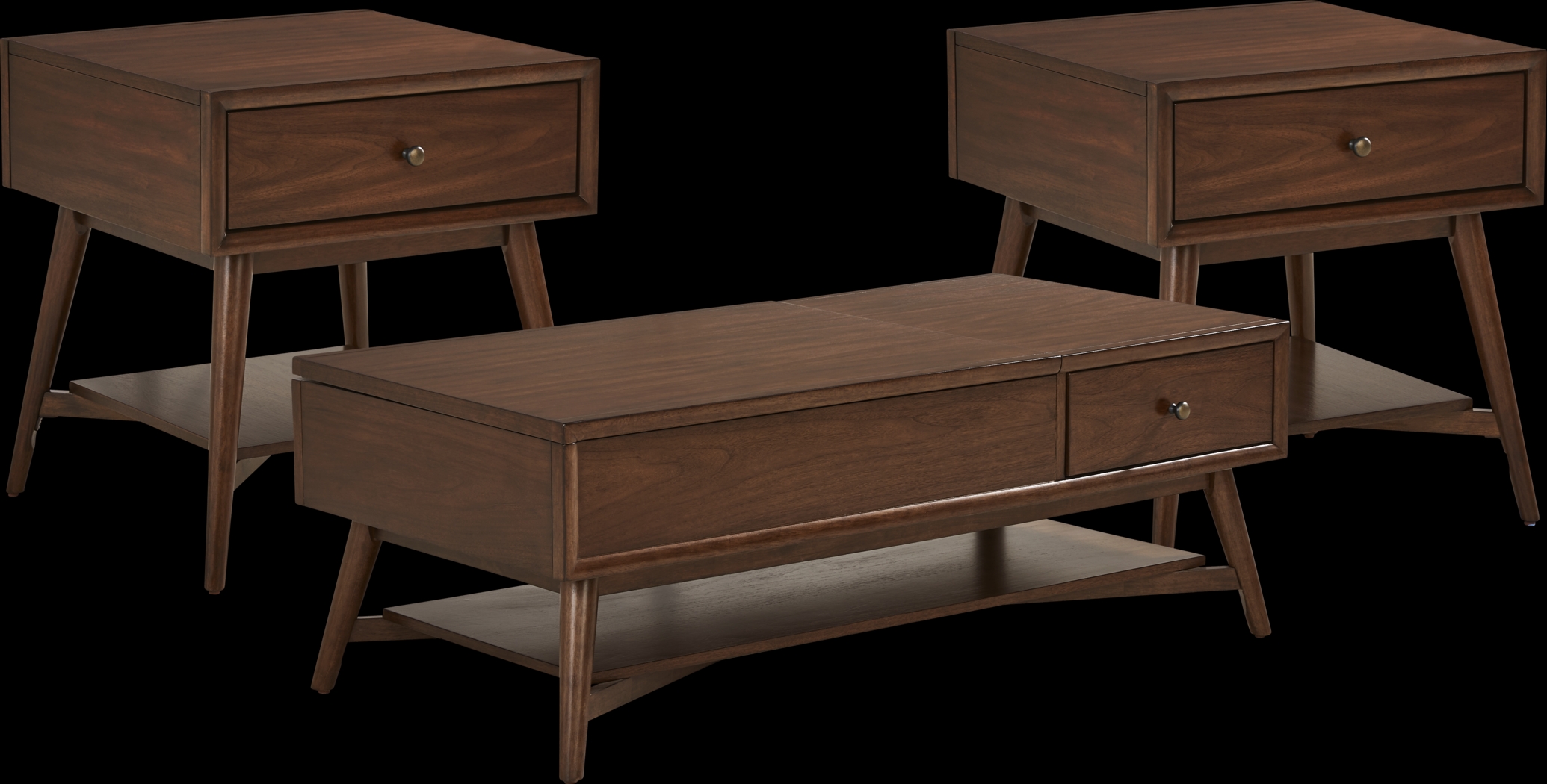 Copenhagen Terracotta 7 Pc Living Room with Gel Foam Sleeper Sofa - Thumbnail - Image 8