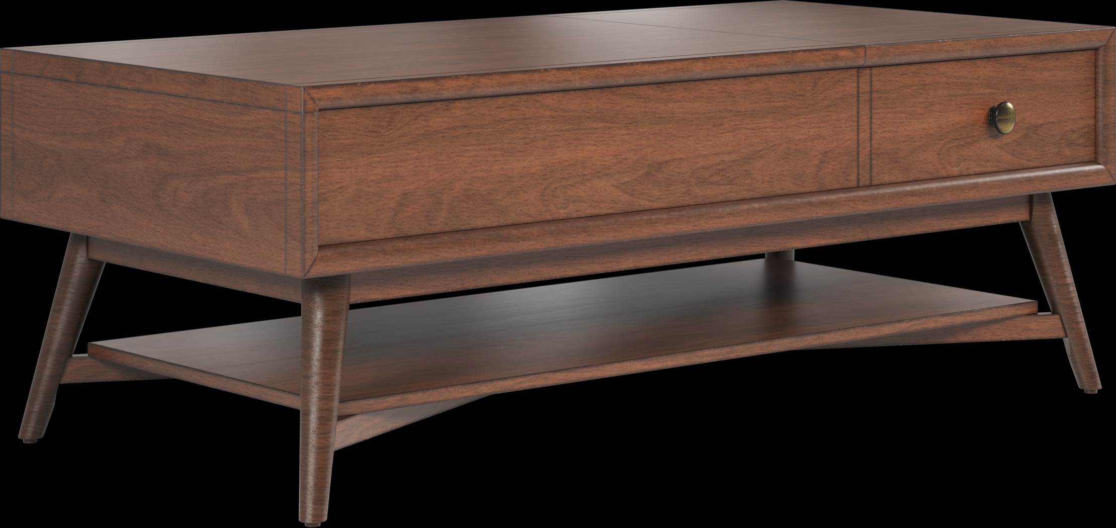 Greyson Brown Cherry Finish Lift Top Cocktail Table - Thumbnail - Image 1