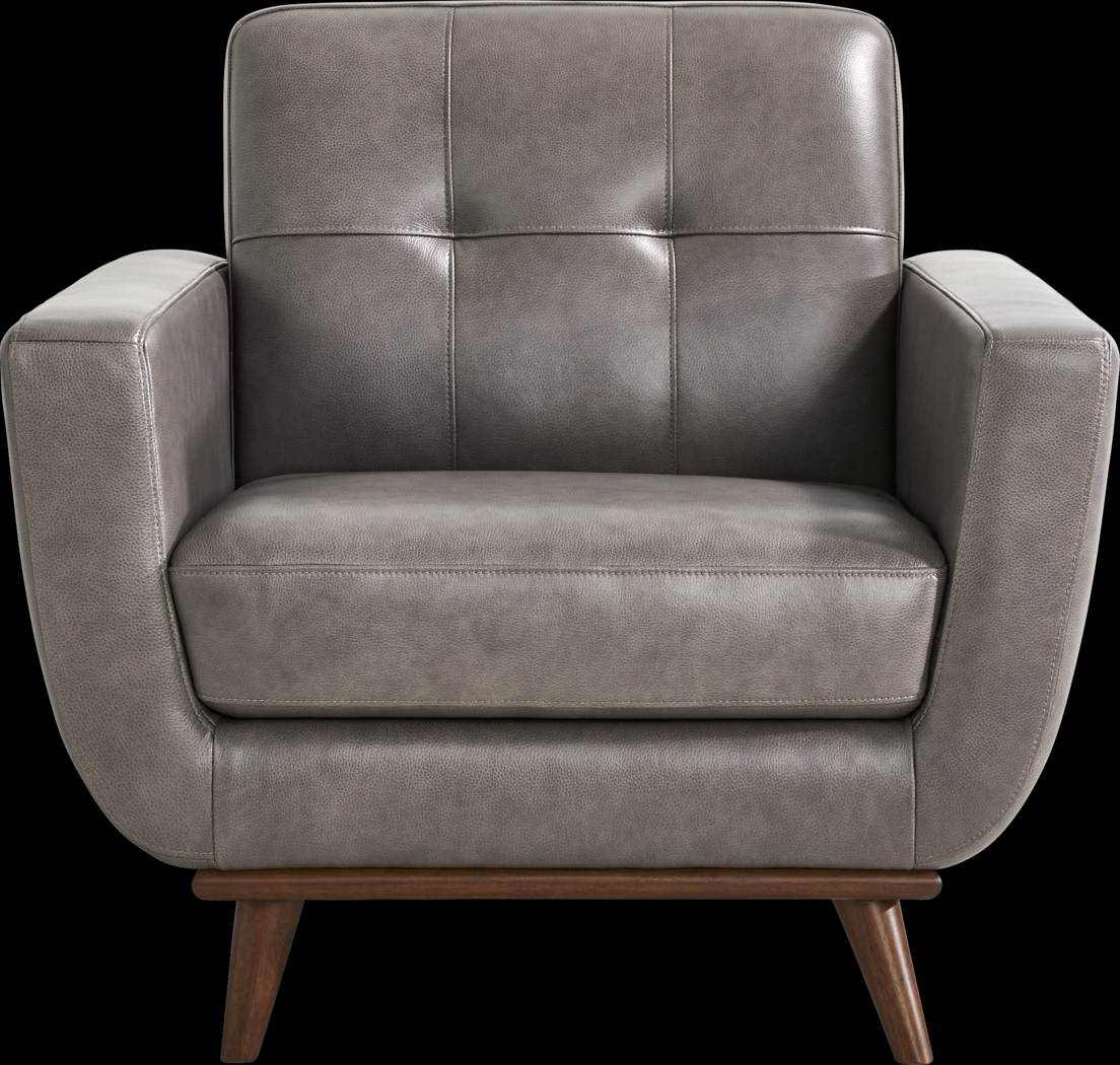 Greyson Gray Leather 6 Pc Living Room - Thumbnail - Image 8