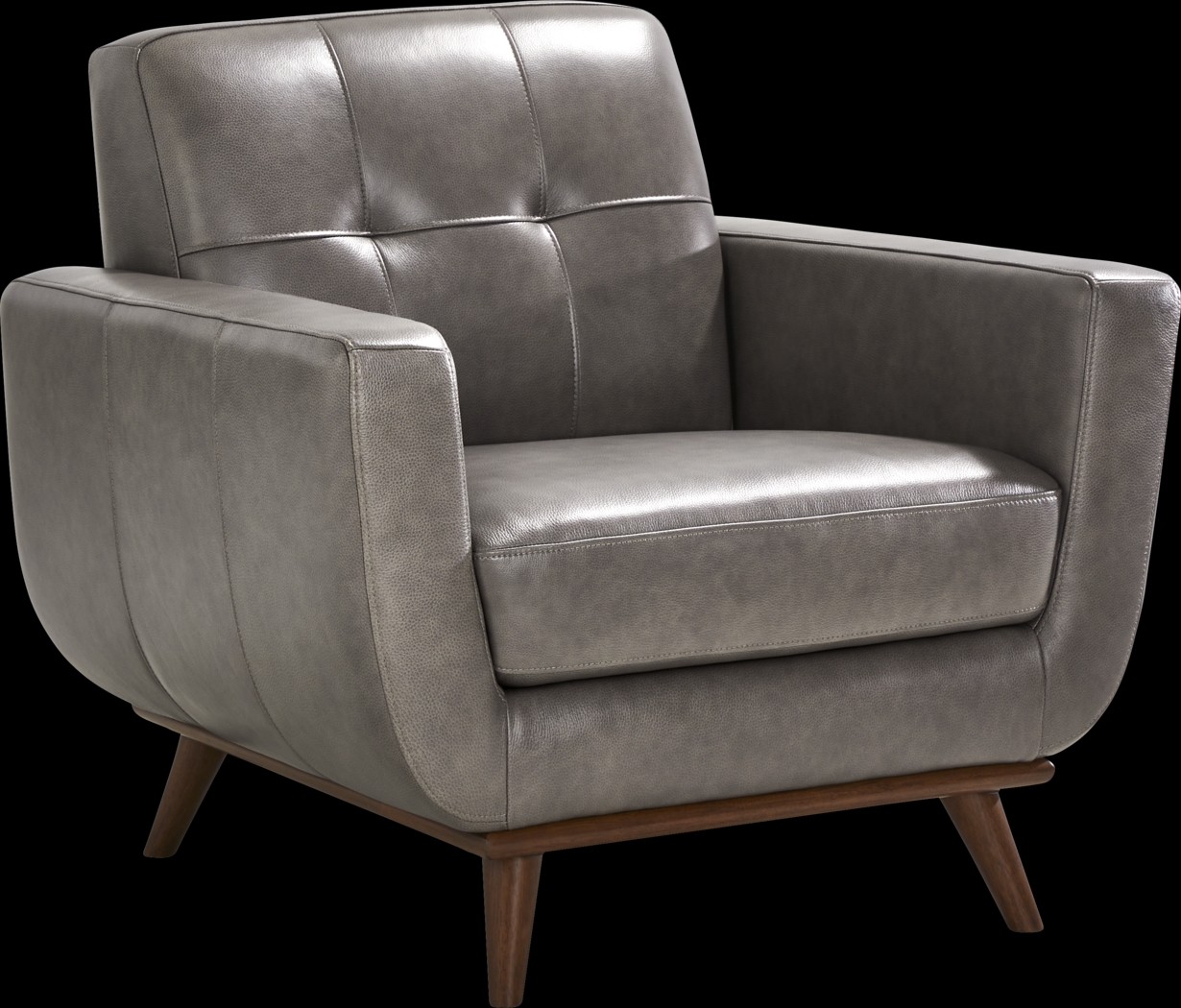 Greyson Gray Leather 6 Pc Living Room - Thumbnail - Image 7