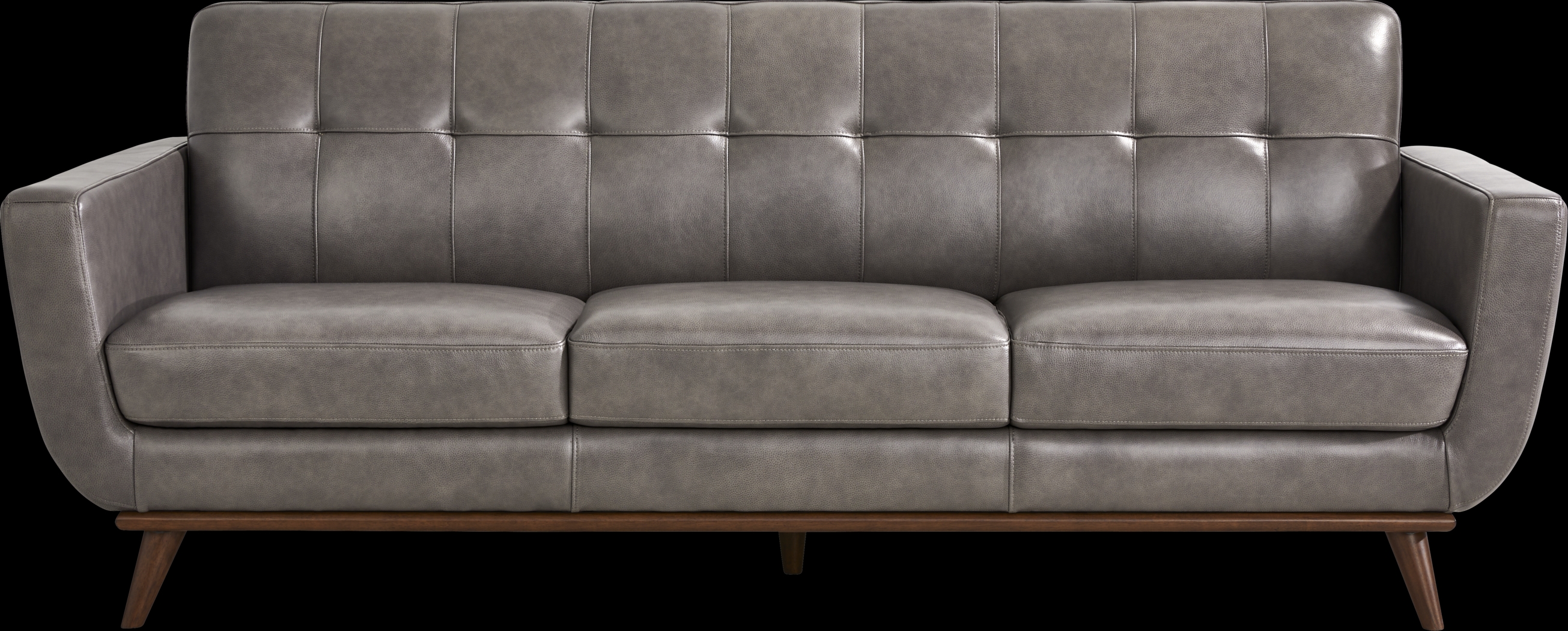Greyson Gray Leather 7 Pc Living Room - Thumbnail - Image 2