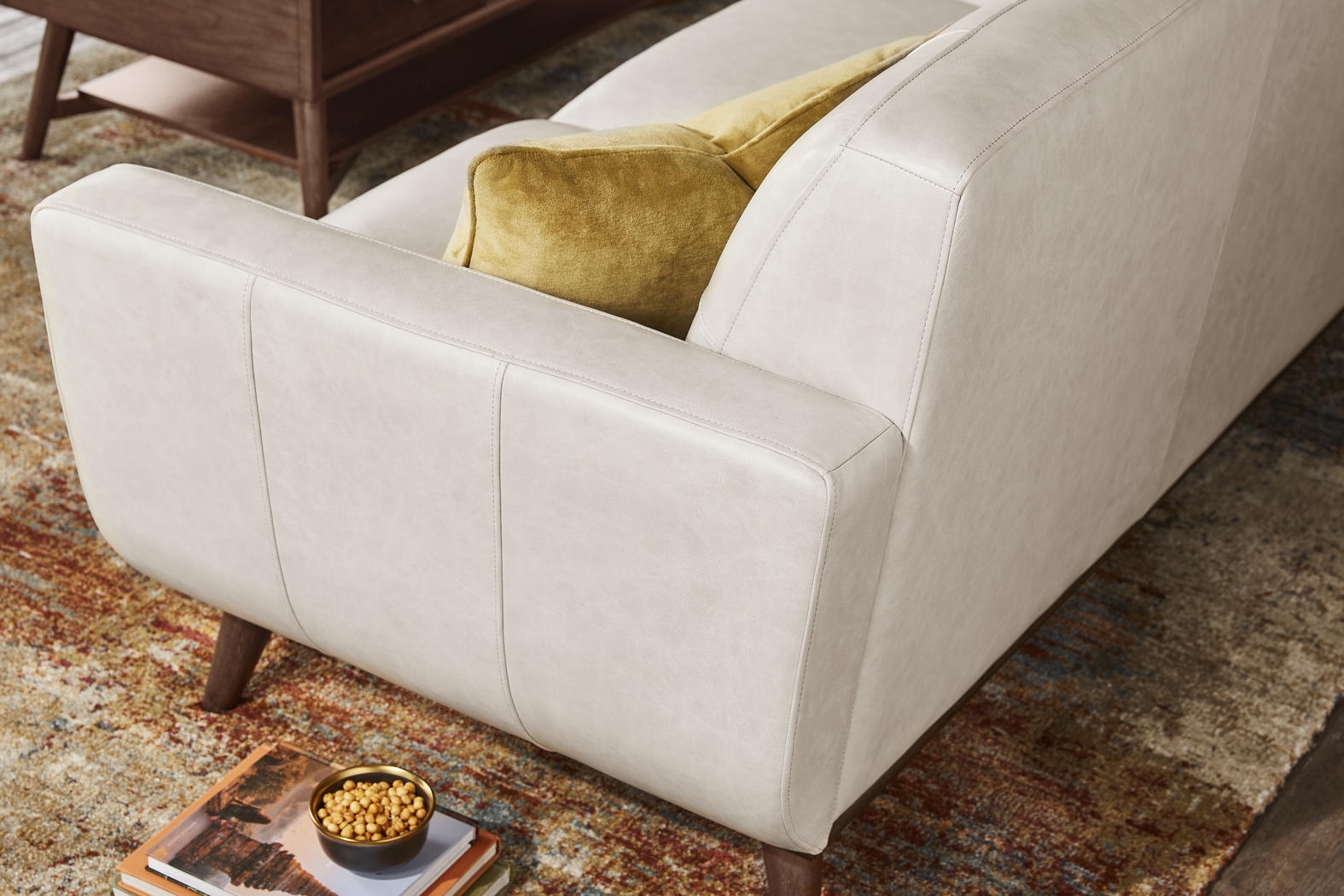 Greyson Ivory Leather 7 Pc Living Room - Thumbnail - Image 4