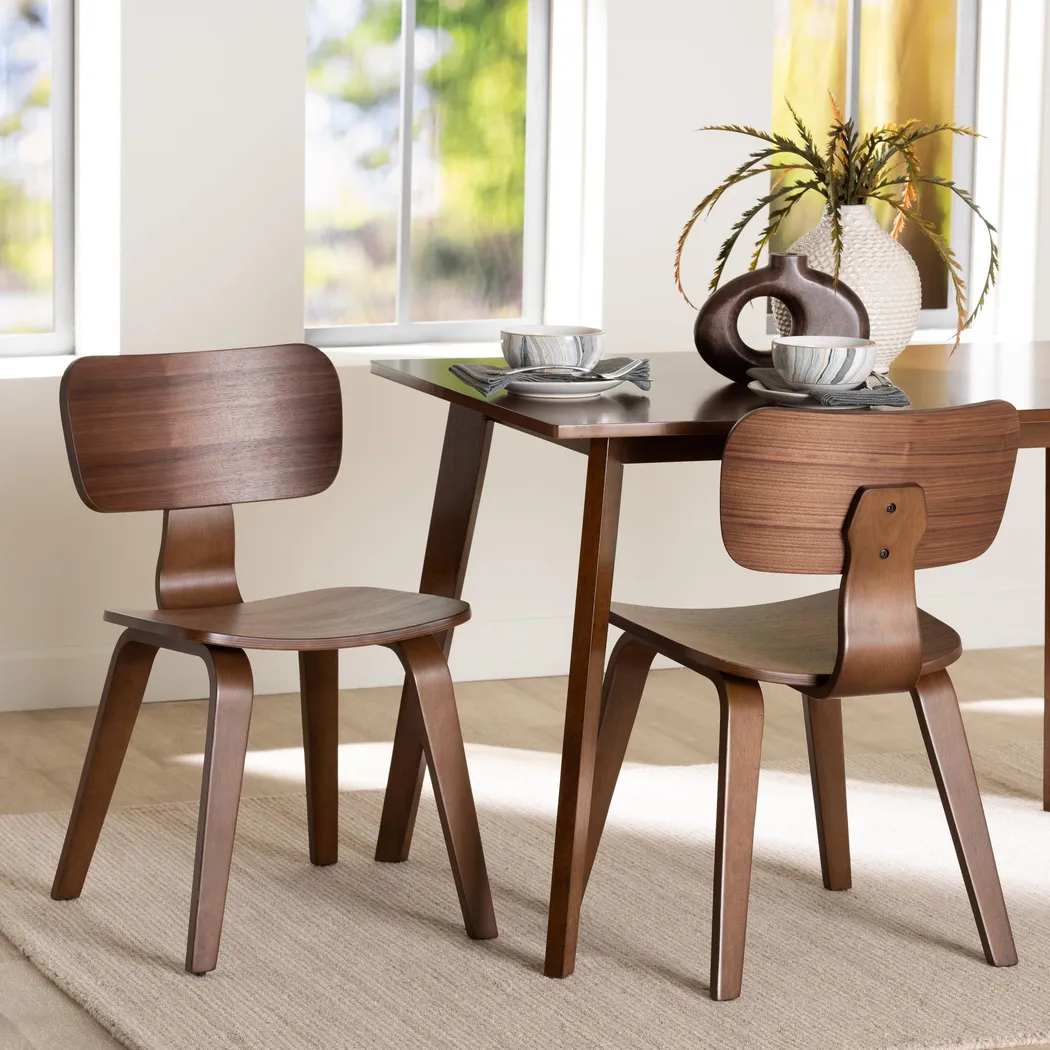 Griega Brown Side Chair, Set of 2 - Thumbnail - Image 2