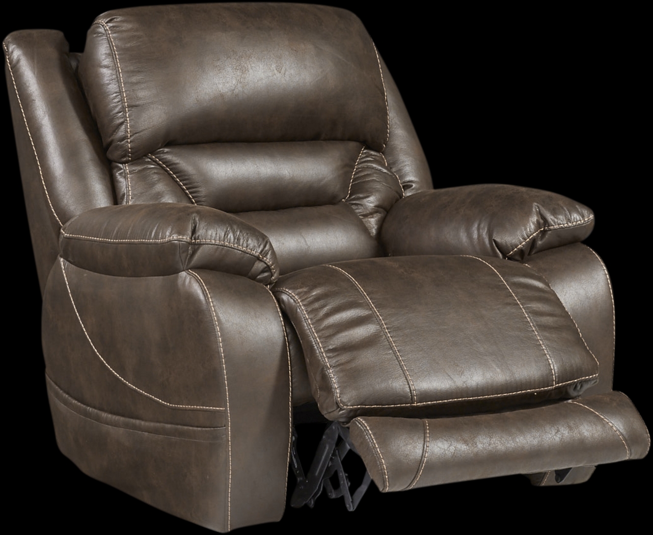 Griffin Valley Walnut Triple Power Recliner - Thumbnail - Image 2