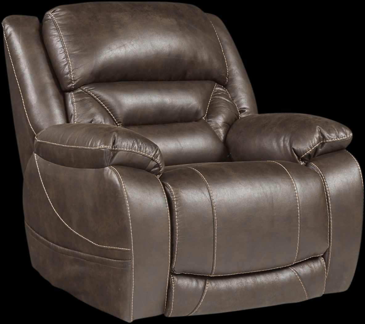 Griffin Valley Walnut Triple Power Recliner - Thumbnail - Image 1