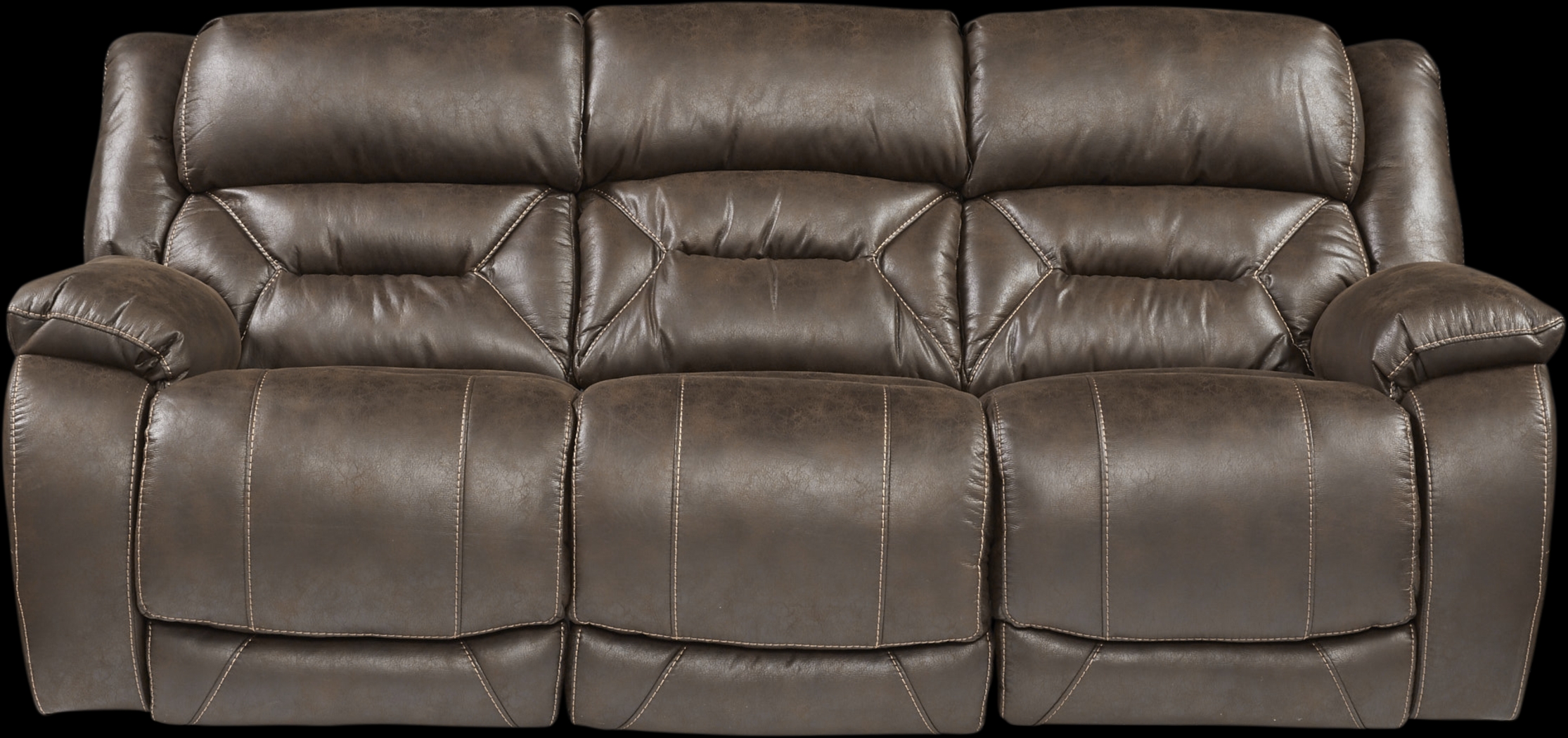 Griffin Valley Walnut 2 Pc Triple Power Reclining Living Room - Thumbnail - Image 2