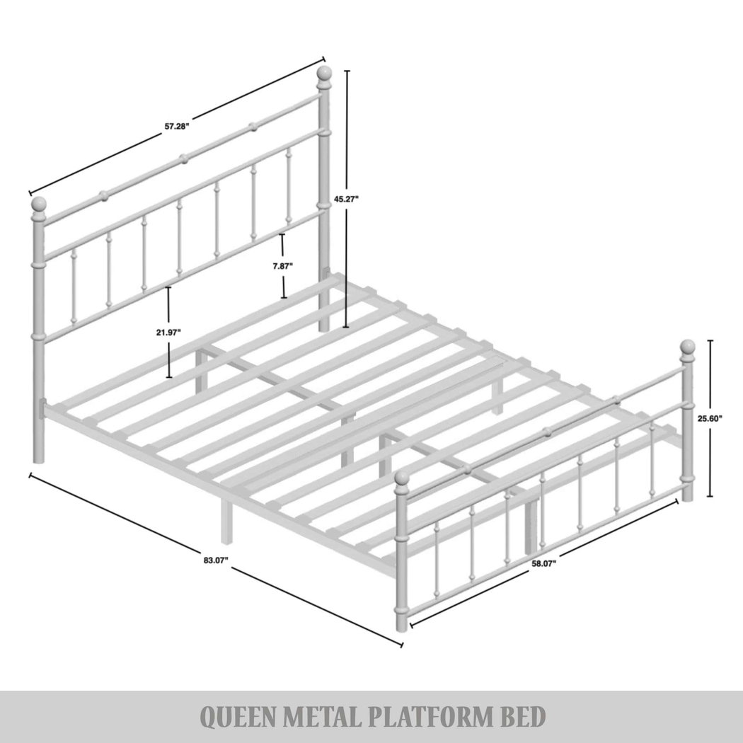 Griffincast Black Queen Bed - Thumbnail - Image 7