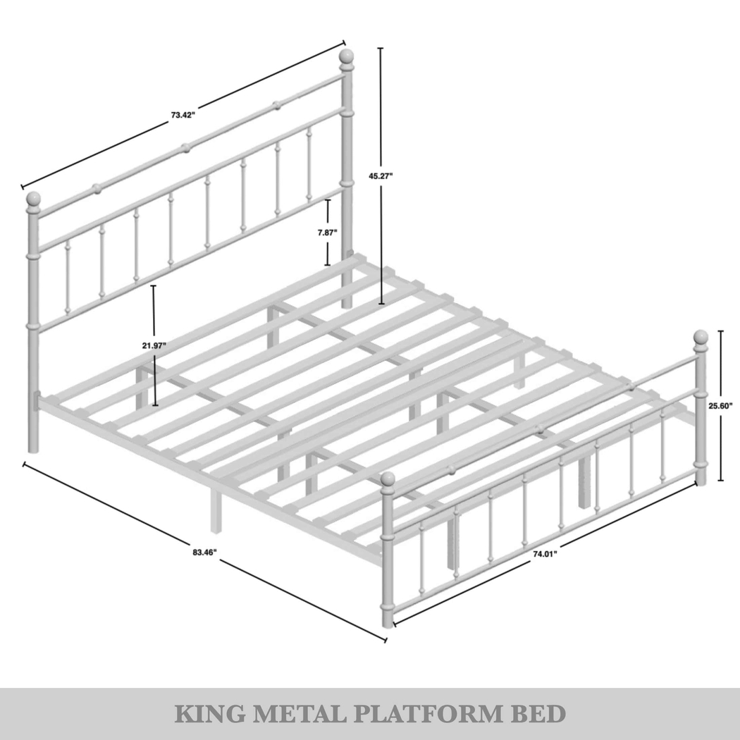 Griffincast White King Bed - Thumbnail - Image 6