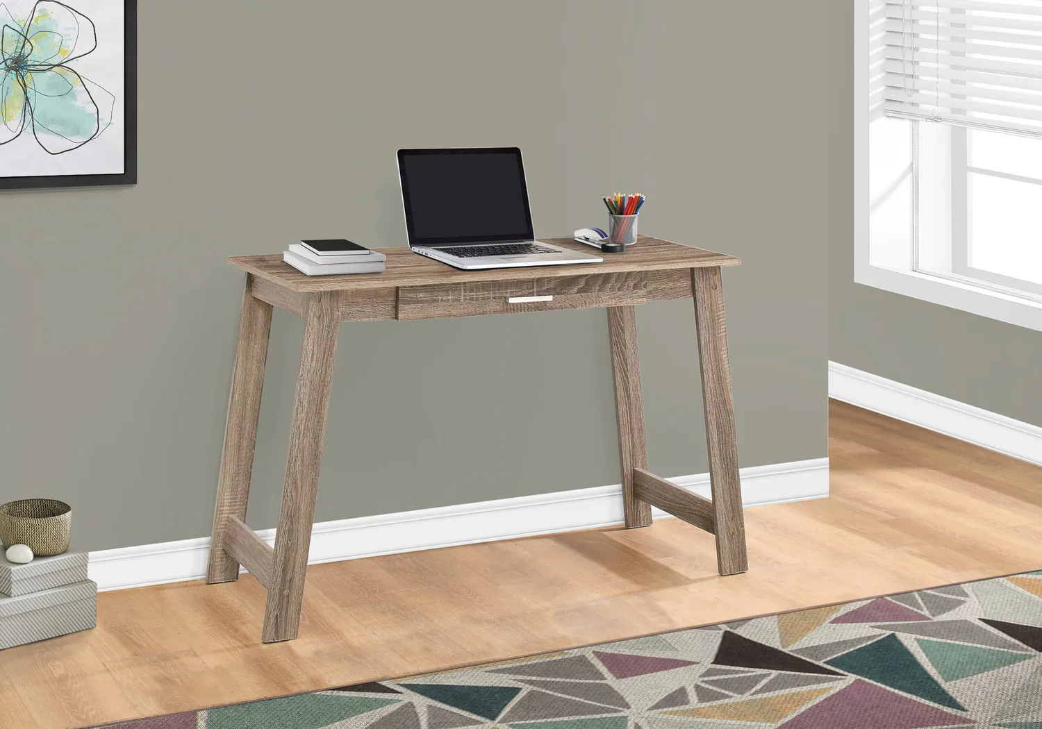 Griffingold Taupe Desk - Thumbnail - Image 2