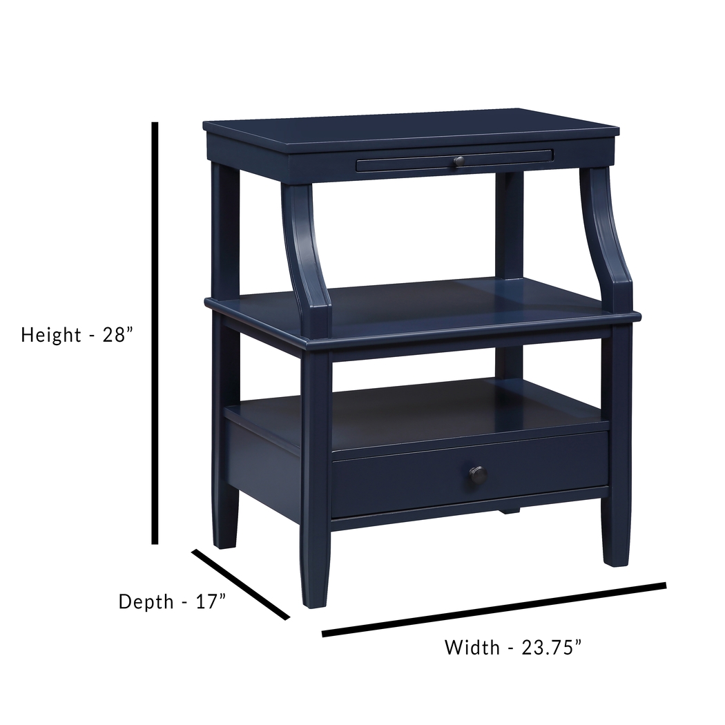 Grimsby Blue Nightstand - Thumbnail - Image 9