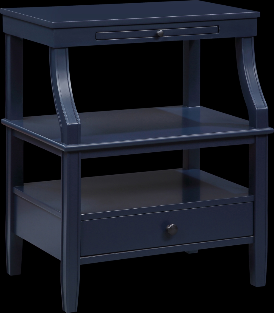 Grimsby Blue Nightstand - Thumbnail - Image 1