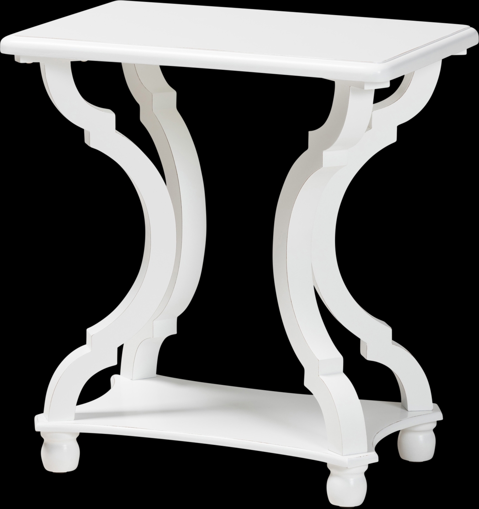 Grognet White End Table - Thumbnail - Image 1