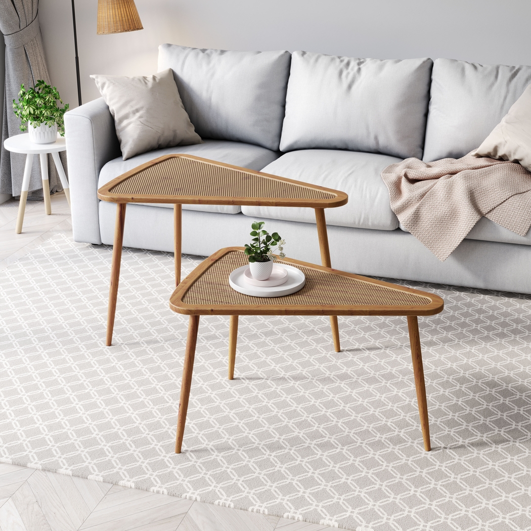 Gronlund Brown Nesting Table, Set of 2 - Thumbnail - Image 2