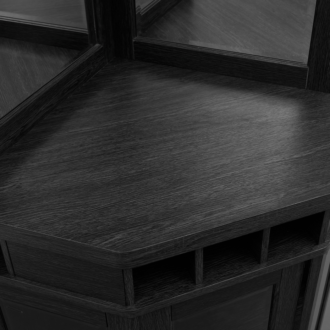 Grooveland Black Bar Cabinet - Thumbnail - Image 6
