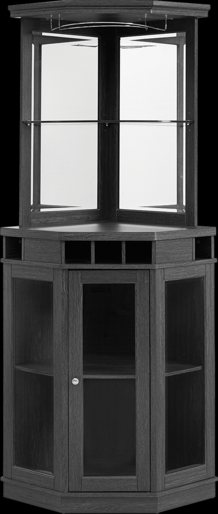 Grooveland Black Bar Cabinet - Thumbnail - Image 1