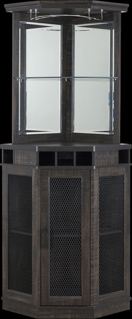 Grooveland Charcoal Bar Cabinet - Thumbnail - Image 2