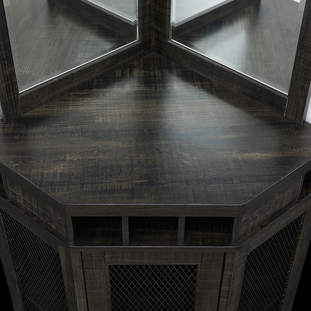Grooveland Charcoal Bar Cabinet - Thumbnail - Image 6