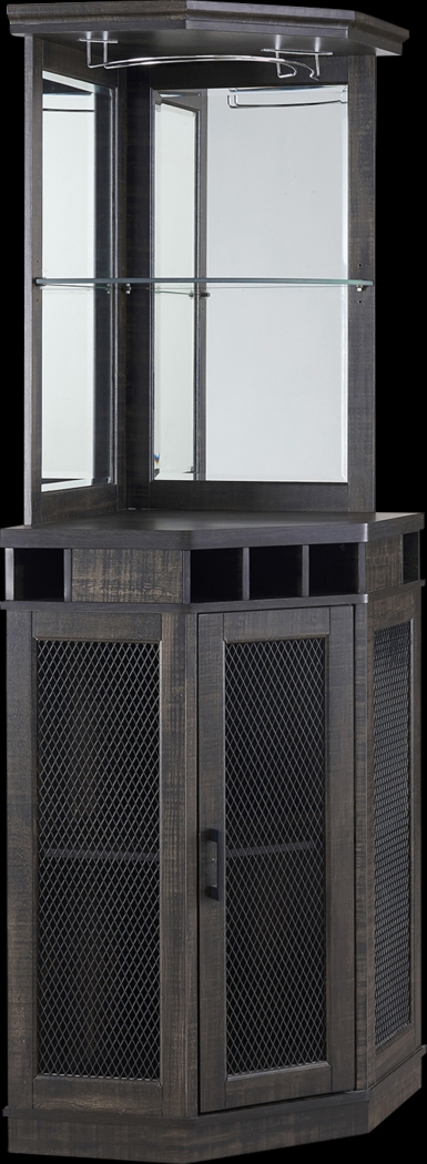 Grooveland Charcoal Bar Cabinet - Thumbnail - Image 1