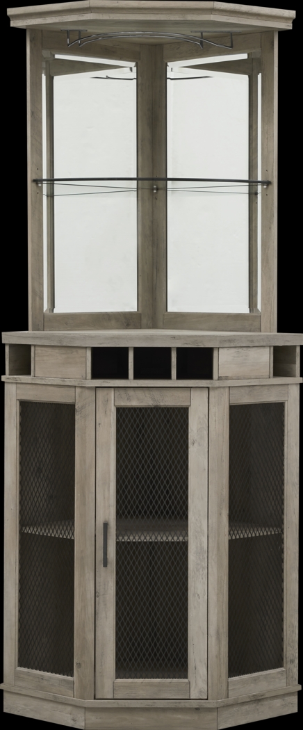 Grooveland Gray Bar Cabinet - Thumbnail - Image 2