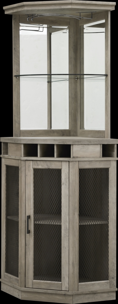 Grooveland Gray Bar Cabinet - Thumbnail - Image 3